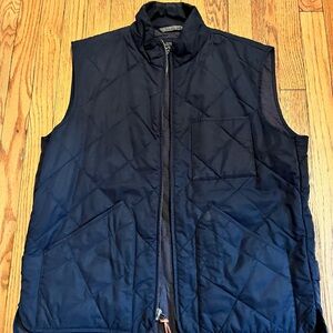 JCrew Navy quilted vest